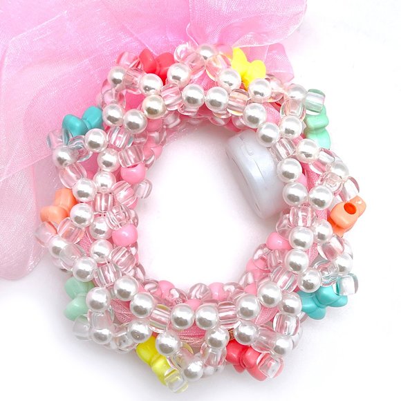 LASR Kawaii Bubble Light Up Ribbon Rave Kandi Bracelet - Picture 6 of 7